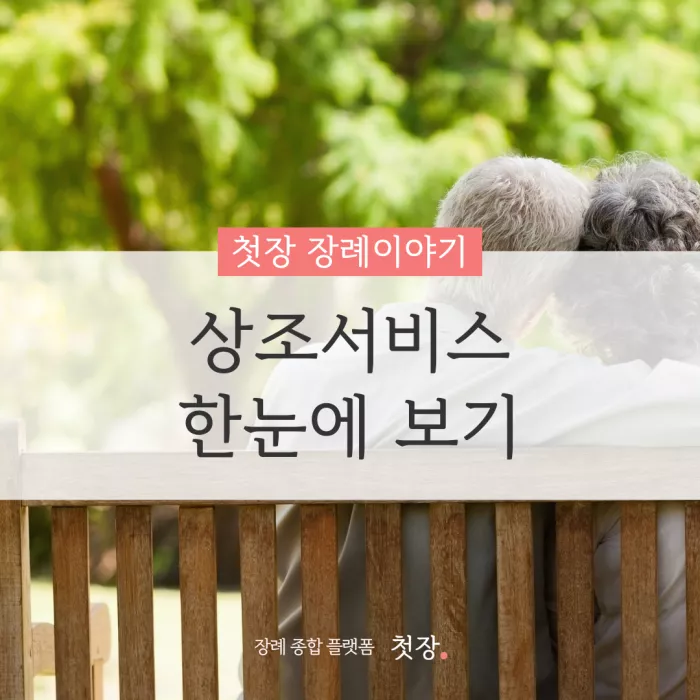 상조서비스 한눈에 보기｜첫장